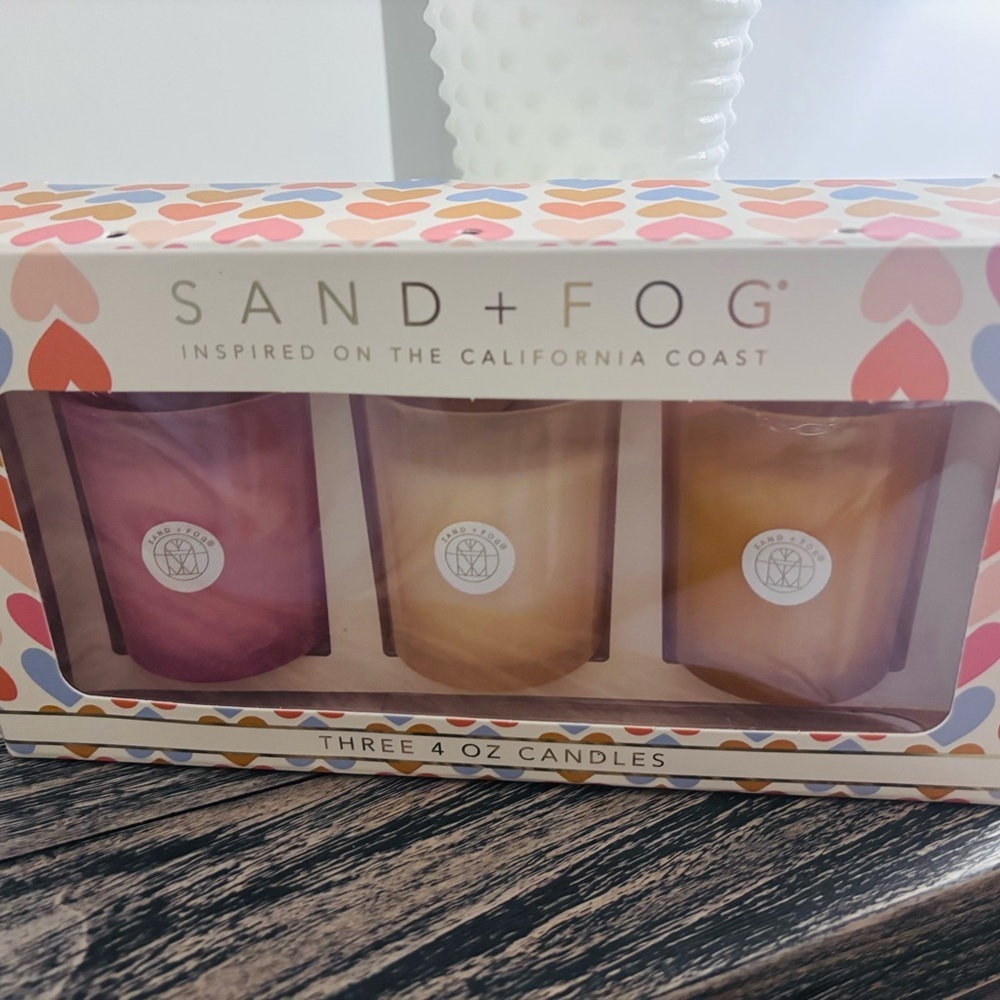Sand + Fog Scented Votive Candle Trio Set